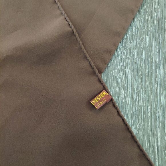 GUY ST HONORE EXCLUSIF Brown Scarf Polyester Made in Italy - Picture 4 of 4
